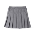 thumbnail image 1 of yillto Girls Pleated Skirts Summer Cotton Elastic Waist School Uniform Tennis Causal Skirt with Shorts, 1 of 3