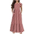 thumbnail image 1 of yillto Girls Summer Dress Ruffle Sleeve Loose Casual Flowy Kids Tiered Maxi Sundress with Pockets, 1 of 7