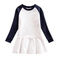 thumbnail image 1 of yillto Girls Sweatshirt Dresses Cotton Soft Long Sleeve Crewneck Pullover Ruffle Hem Causal Dress, 1 of 2