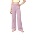 thumbnail image 1 of yillto Girls Wide Leg Pants Palazzo Lightweight Casual Elastic Waist Loose Athletic Pant Sweatpants, 1 of 7