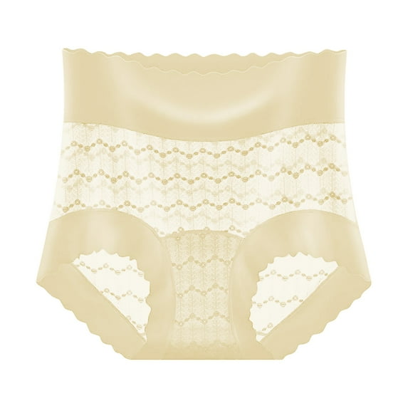 yillto High Waist Briefs for Womens Lightweight Breathable Lace Underwear Panties Ladies Comfy Underpants