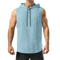 thumbnail image 1 of yillto Hoodie Tank for Mens Sleeveless Workout Athletic Shirts Loose Causal Gym Training T Shirt, 1 of 7