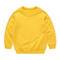 thumbnail image 1 of yillto Kids Cotton Sweatshirts Pullover Crew Neck Basic Tops Toddler Long Sleeve Shirts Blouses, 1 of 6