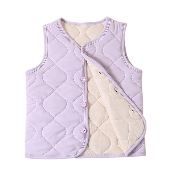 yillto Kids Cotton Vest Jackets Sleeveless Padded Warm Fall Winter Vests for Boys Girls 3-9 Years