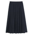 thumbnail image 1 of yillto Kids Girls Maxi Skirts Pleated High Elastic Waist A Lined School Uniform Long Skirt Outfits, 1 of 3
