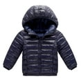 thumbnail image 1 of yillto Kids Lightweight Puffer Jacket for Little Boy Girl Long Sleeve Hoodie Jacket Quilted Insulated Coat, 1 of 2