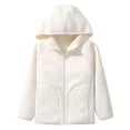 thumbnail image 1 of yillto Kids Zip up Hoodie Jackets Sherpa Fleece Lined Warm Sweatshirt Coats Thick Outwear with Pockets, 1 of 5