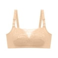 thumbnail image 1 of yillto Lace Bra for Women Full Coverage Push up T-Shirt Bralette Support Wireless Comfort Bralettes, 1 of 3