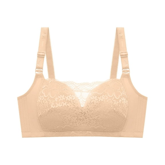 yillto Lace Bra for Women Full Coverage Push up T-Shirt Bralette Support Wireless Comfort Bralettes