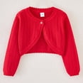 thumbnail image 1 of yillto Little Girl Knitted Sweater Cardigan Cute Round Neck Long Sleeve Cardigan Jacket Girls Sweater Coat, 1 of 7
