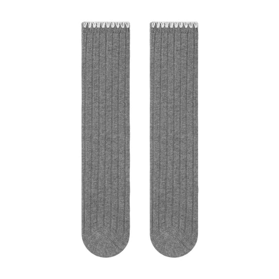 yillto Little Girls Cotton Socks Knee Length High Socks School Uniform Socks Breathable Kids Stockings