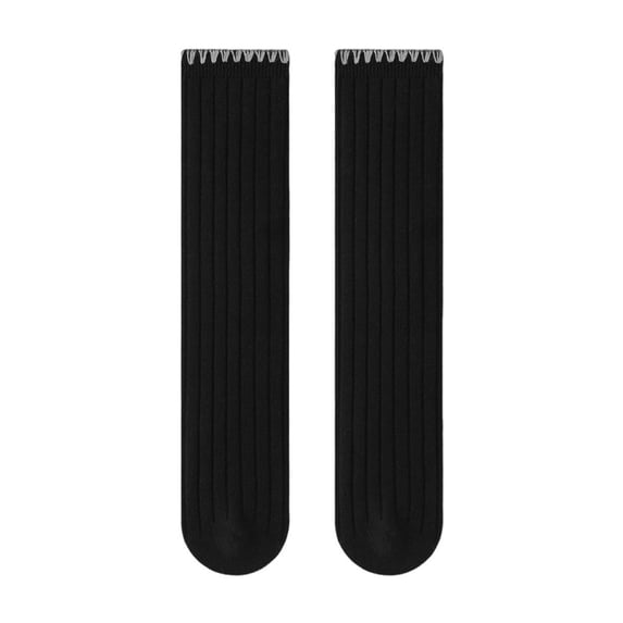 yillto Little Girls Cotton Socks Knee Length High Socks School Uniform Socks Breathable Kids Stockings