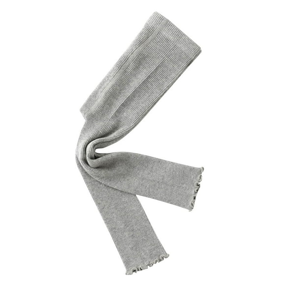 yillto Little Girls Leggings Pantyhose Stocking Pants Cable Knit Basic Lace Hem Pant Footless Socks