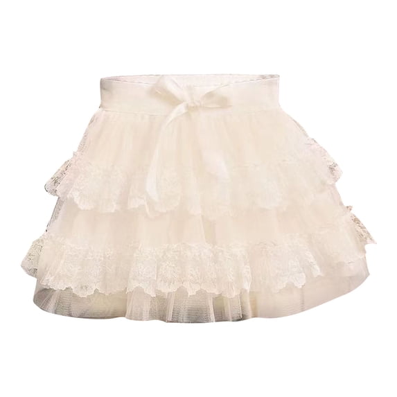 yillto Little Girls Princess Skirts Tiered Layered Birthday Party Dance A Line Short Skirt for Toddler Girl