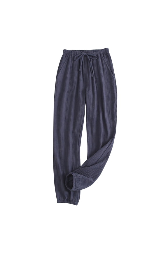 Lounge Pajama Pants for Women Elastic Waist Drawstring Straight Pants Comfy Soft Pocket Pajama Pants