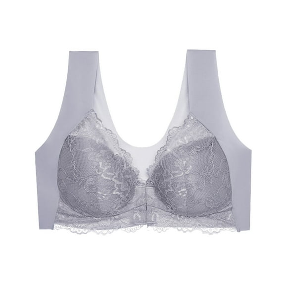 yillto M-8XL Bra for Women's Plus Size Bras Full Coverage No Underwire Everyday Lace Bralettes