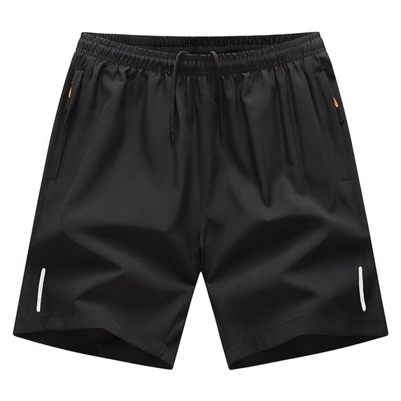 Maean Men Big and Tall Athletic Shorts Quick Dry Running Elastic Waist Drawstring Loose Shorts with Pockets