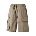 thumbnail image 1 of yillto Men Big and Tall Cargo Shorts Loose Causal Summer Breathable Athletic Stretch Short with Pockets, 1 of 6