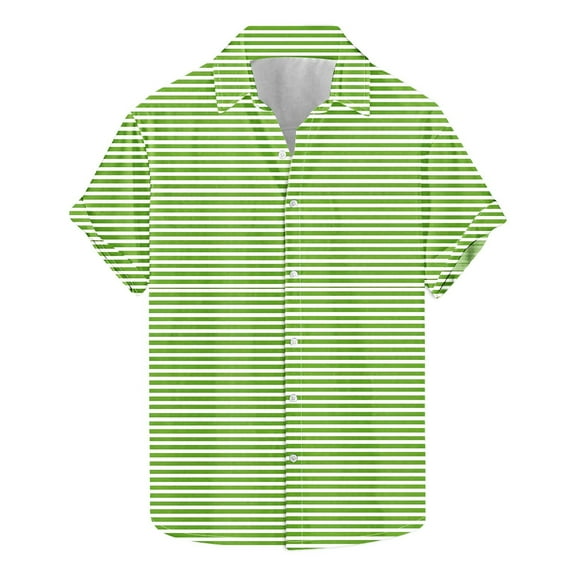 yillto Men Big and Tall Striped Shirts Lightweight Loose Color Block Tee Summer Trendy Beach Tshirts