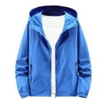 thumbnail image 1 of yillto Men Big and Tall Summer Jackets Hiking Running Sun Protection Lightweight Zip up Hoodie Coats, 1 of 6