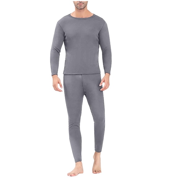 yillto Men Cotton Thermal Underwear Set Fleece Lined Heavyweight Outdoor Base Layer Cold Weather Sets