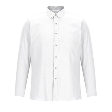 yillto Men Dress Shirts Collar Button down Causal Business Long Sleeve Shirt Blouse with Pockets