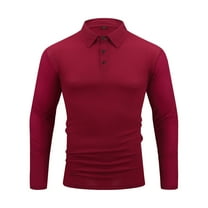 yillto Men Shirts Collared Casual Business Long Sleeve Button down Slim Fitting Pullover Shirt Tops