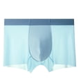 thumbnail image 1 of yillto Men Silk Underwear Seamless Lightweight Soft Comfort Quick Dry Boxer Panties for Mens, 1 of 1