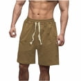 thumbnail image 1 of Maean Men Sweat Short Loose Elastic Waist Drawstring Summer Casual Jogger Running Shorts with Pockets, 1 of 5