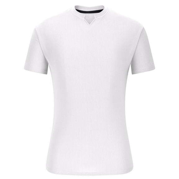 yillto Men Workout Shirts Short Sleeve Loose Gym Tshirts Solid Color Breathable Running Exercise Tees Tops
