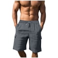 thumbnail image 1 of yillto Men's Big and Tall Cargo Shorts 5 Inch High Waist Loose Summer Casual Shorts with Pockets, 1 of 7