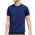 thumbnail image 1 of yillto Men's Big and Tall Shirts Round Neck Short Sleeve Loose Tee Workout Athletic Gym Tshirts Outfits, 1 of 5