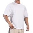 thumbnail image 1 of yillto Men's Causal Tshirts Lightweighttee Crew Neck Short Sleeve T Shirts Loose Basic Soft Tees, 1 of 7