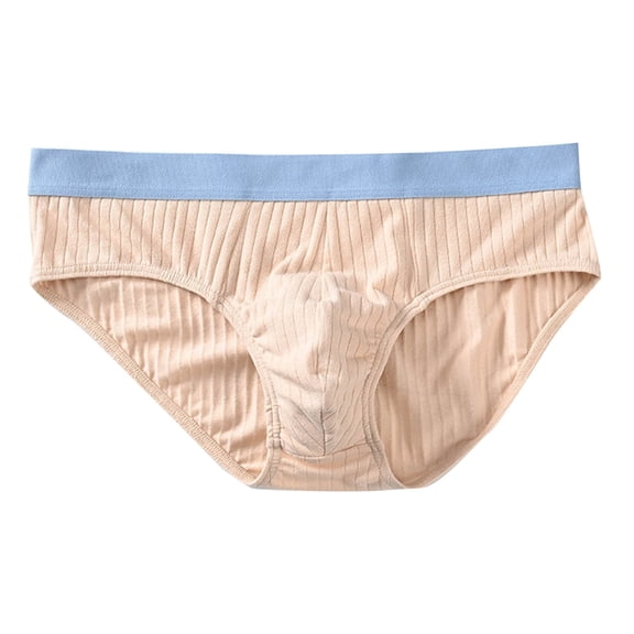 yillto Men's Cotton Briefs Comfy Breathable Underwear Elastic Waistband Soft Trunks Underpants L-3XL