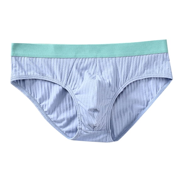 yillto Men's Cotton Briefs Comfy Breathable Underwear Elastic Waistband Soft Trunks Underpants L-3XL