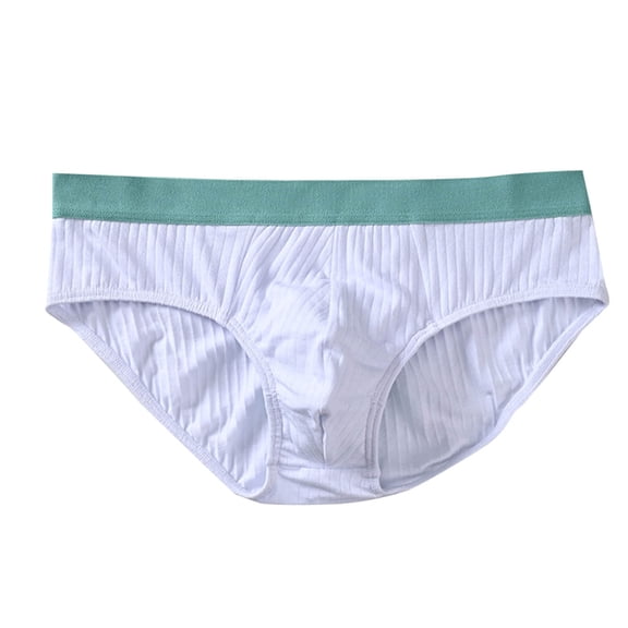 yillto Men's Cotton Briefs Comfy Breathable Underwear Elastic Waistband Soft Trunks Underpants L-3XL
