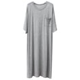 thumbnail image 1 of yillto Men's Nightshirt Sleepwear Short Sleeve Pajamas Comfy Big and Tall Loose Nightwear Shirts, 1 of 7