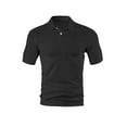 thumbnail image 1 of yillto Men's Shirts Short Sleeve Cotton Summer Button Tee Casual Pullover Shirt Solid Color Basic Tops, 1 of 4