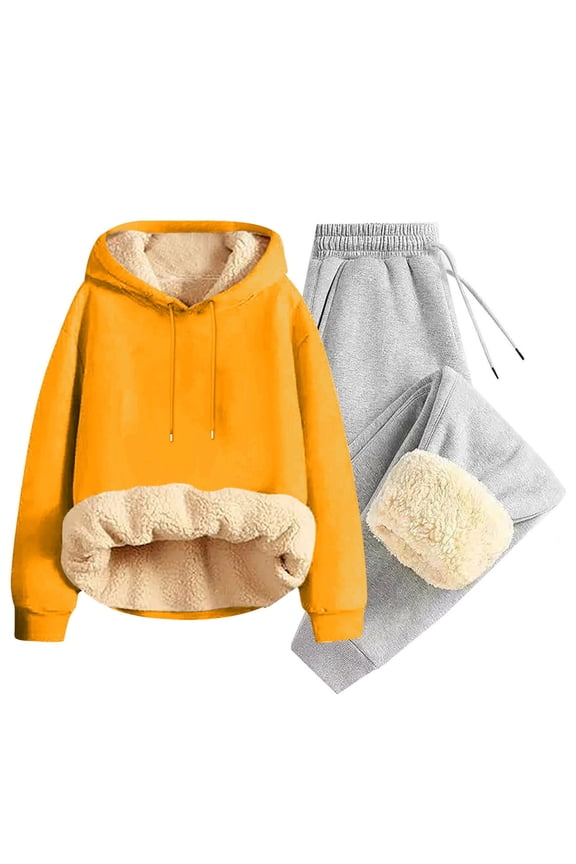 Men's Sweatsuits Set Fleece Hoodie Jogger 2 Piece Tracksuits Sweatpants Sweatshirts Outfits