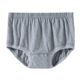 thumbnail image 1 of yillto Mens Big and Tall Cotton Briefs Elastic Waistband Loose Comfy Breathable Underpants L-4XL, 1 of 4