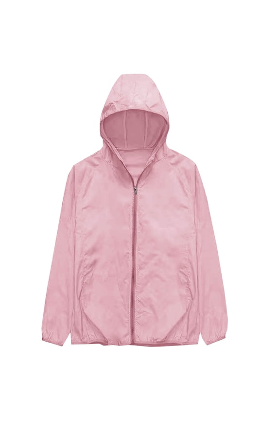 Mens Big and Tall Lightweight Jackets Quick Dry Sun Protection Hoodie Zip up Hiking Jacket
