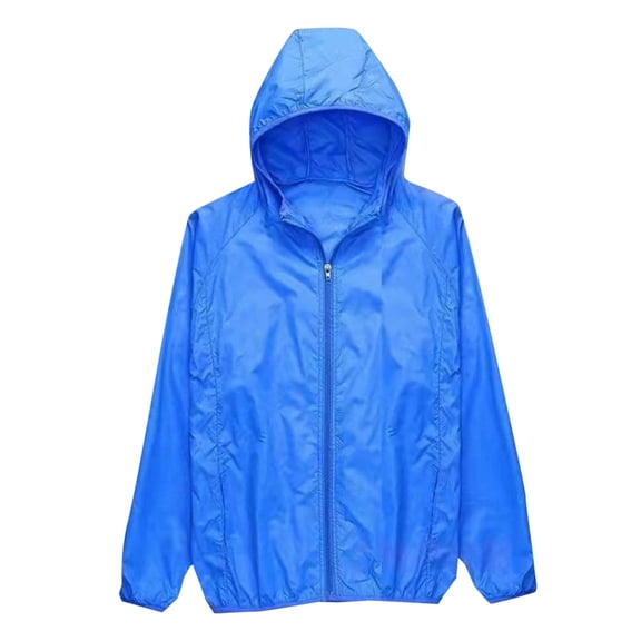 yillto Mens Big and Tall Lightweight Jackets Quick Dry Sun Protection Hoodie Zip up Hiking Jacket
