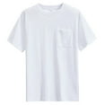 thumbnail image 1 of yillto Mens Big and Tall Tee Shirts with Pockets Cotton Short Sleeve Summer Top Causal Loose Plain Tshirts, 1 of 7