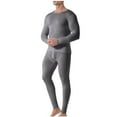 thumbnail image 1 of yillto Mens Big and Tall Thermal Underwear Set Long Pants Bottoms with Base Layer Top for Fall Winter, 1 of 5