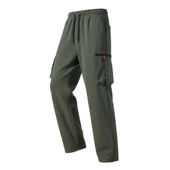 yillto Mens Cargo Jogger Sweatpant Straight Leg Loose Athletic Pant Drawstring Waist Sweat Pants