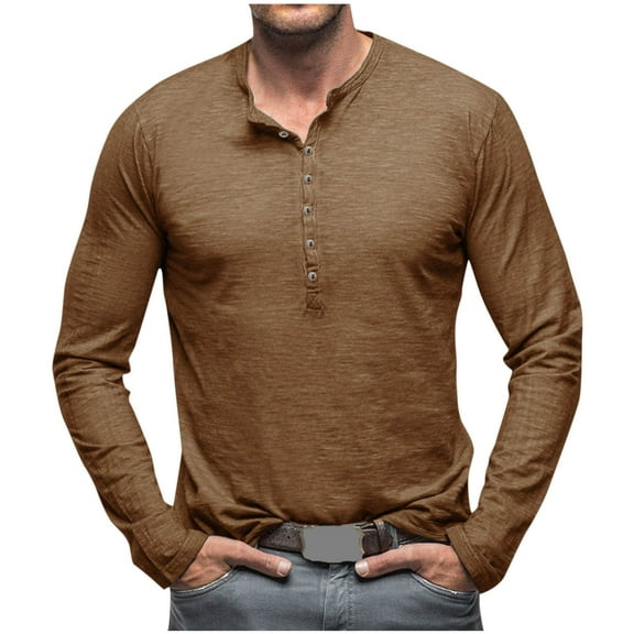 yillto Mens Casual Slim Basic Long Sleeve Fashion Tshirt Lightweight Pullover Shirts for Workout Gym