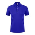thumbnail image 1 of yillto Mens Classic Golf Shirt Breathable Casual Short Sleeve Button down Tops Plain Collared Tees, 1 of 6