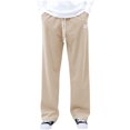 thumbnail image 1 of yillto Mens Corduroy Pants Casual Elastic Waist Drawstring Baggy Sweatpants Loose Trousers M-3XL, 1 of 6