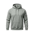 thumbnail image 1 of yillto Mens Fleece Lined Sweatshirts Hooded Long Sleeve Pullover Cargo Sweatshirt with Pockets S-3XL, 1 of 6