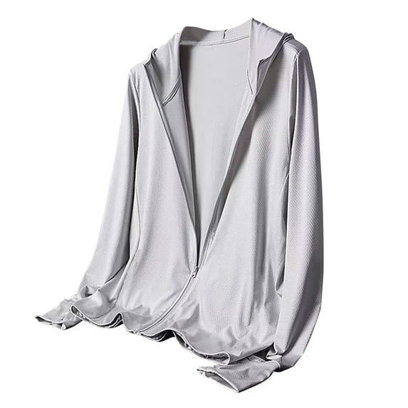 yillto Mens Hiking Jackets Lightweight Summer Sun Protection Zip up Long Sleeve Hoodie Jacket